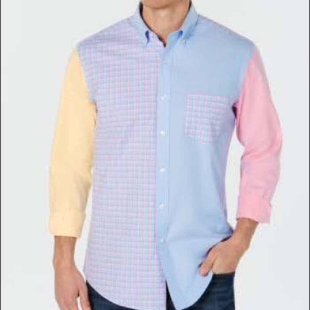 Club Room-Color Patch Dress Shirt